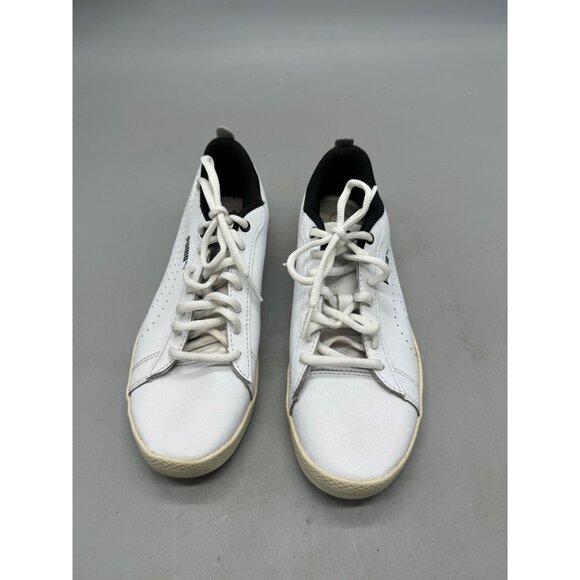 Puma White & Black SoftFoam Sneakers women's Size 7 tie up athletic READ - Picture 3 of 7
